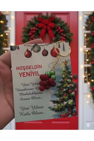 cacagift design 8 bucăți de brelocuri cu mărgele și flori de kokina de Anul N...