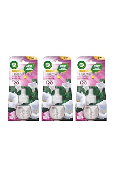 Air Wick Set of 3 Electric Room Freshener Refills Smooth Satin & Moon Lilly 19 ml