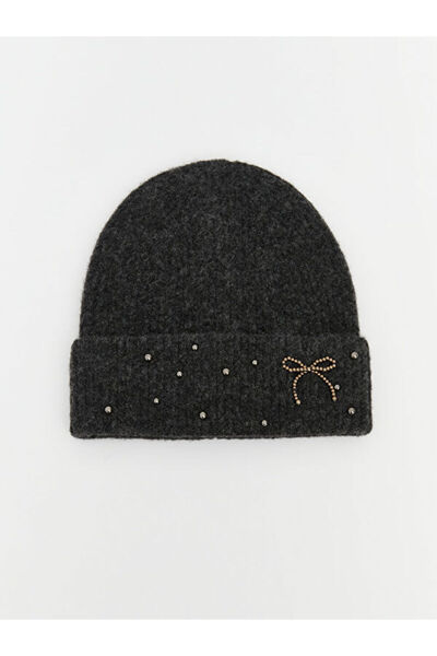 LC Waikiki Bow Embroidered Women's Knitwear Beanie