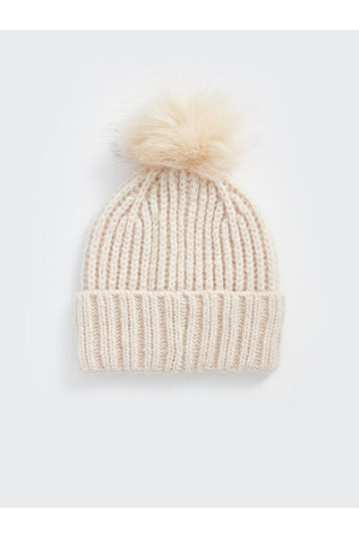 LC Waikiki Plush Pompom Women's Beret