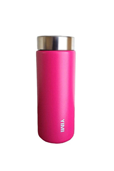 YIMI Thermal Insulated Bottle - 450 ml Pink Stainless Steel Flask for Coffee ...