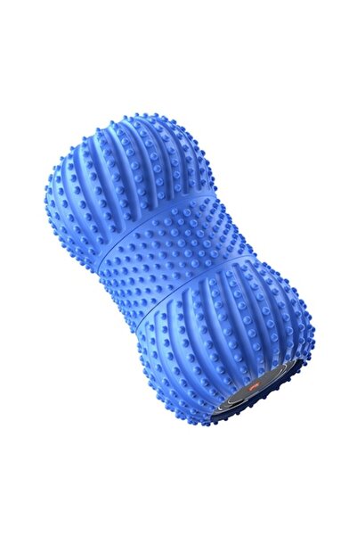 OEM Vibrating Massage Roller with Music for Yoga, Pilates & Relaxation — Silicone & ABS, Blue