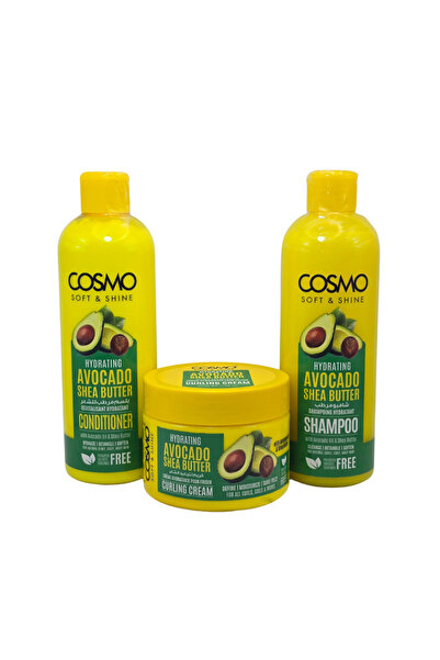 Cosmo مجموعة العناية بالشعر الجاف بزيت الأفوكادو و زبدة الشيا من كوزمو