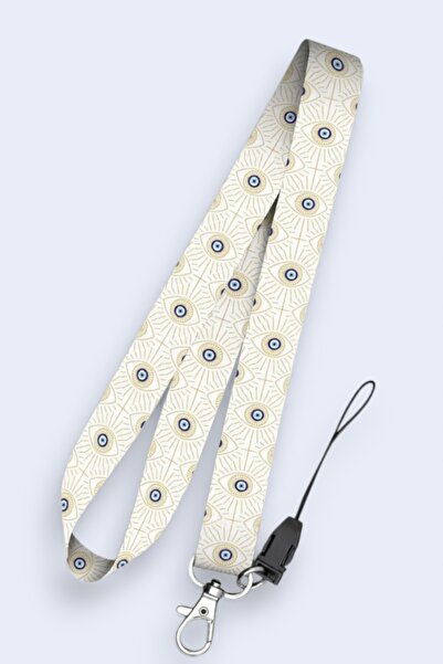 MİLLENEX Nazar Boncuklu Telefon Askı Yaka Kartı Boyun Askısı Askı İpi Boyunlu...