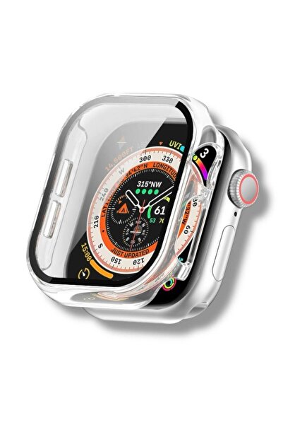 Bruntoo BR حافظة متوافقة مع ساعة أبل سلسلة 10/11 مقاس 42 ملم مع واقي شاشة من الميكا.