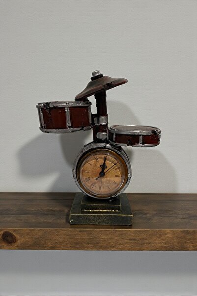 CaactuStore Dekoratif Bateri Tasarımlı Masa Saati