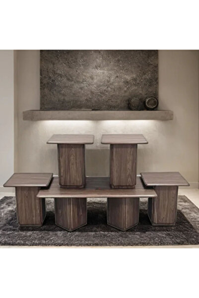 Tasamem Dafia طقم طاولات شاي مستطيل 5 قطع