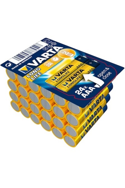 Varta Baterii alcaline AAA cu durată lungă de viață, 24 buc.