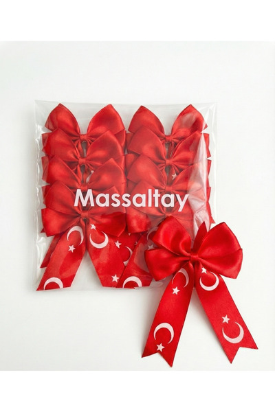 Massaltay Σετ 2 τεμαχίων με κούμπωμα «Ayyıldız» για τις 23 Απριλίου και τις 2...