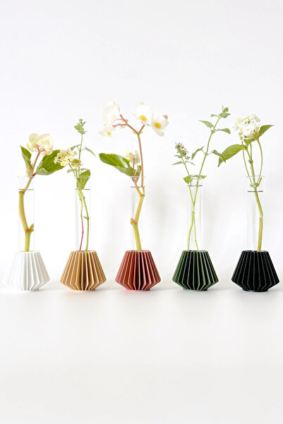 AHWALL مزهرية زجاجية مزخرفة على الطراز البوهيمي