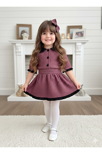 Tinypeople طقم أنيق للفتيات، طقم عيد الفطر للفتيات، طقم قميص وتنورة للفتيات