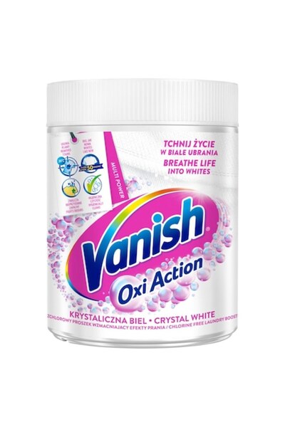 Vanish Soluție pudră pentru îndepărtarea petelor de pe țesături albe, 470 g