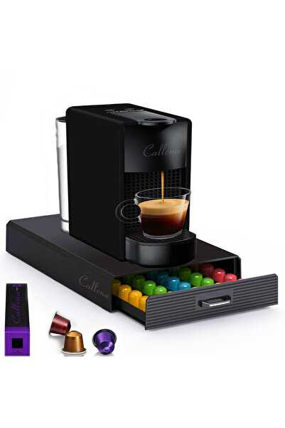 Callena Suport capsule pentru 50 capsule de cafea Nespresso, Lavazza, Tchibo Cafissimo, 40x24x6 cm