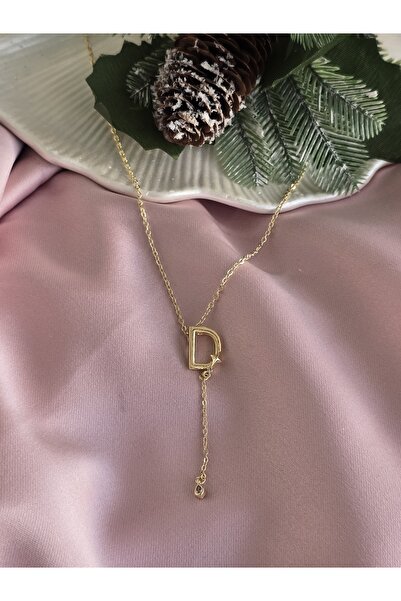 Glamluxe Alya harf kolye (D) harfi