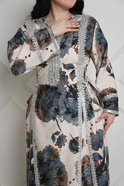 Haifa Fashion جلابية زهرة اللوتس الشتوية