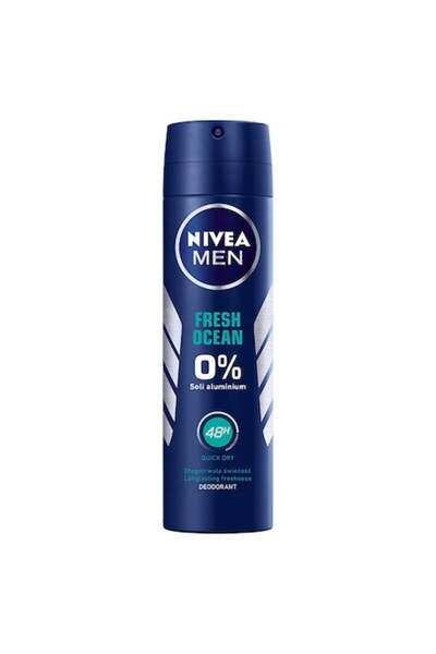 NIVEA Deodorant Fresh Ocean, 0% săruri de aluminiu, protecție 48h, 150ml