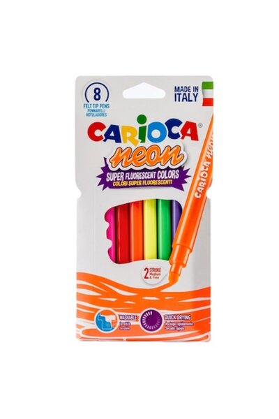 CARIOCA Neon Set, 8 pcs