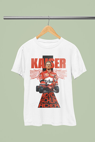 MAGORS MICHAEL SCHUMACHER ПЕЧАТЕНА ПАМУЧНА ТЕНИСКА С КЪСИ РЪКАВИ И РЕГУЛЯРНА ...