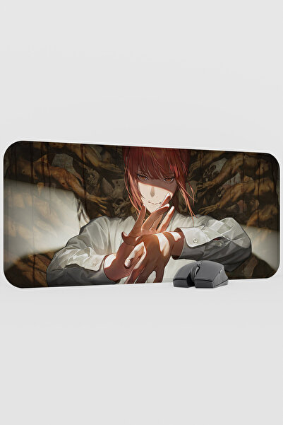 mousepad bastir Chainsaw Man Anime V5 - 70x30 XL Gaming Kauçuk Kaymaz Taban M...