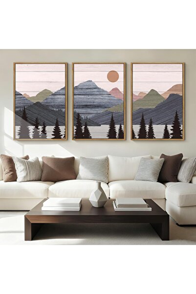 ALAYRA International لوحة فنية جدارية أنيقة تجريدية مؤطرة، مقاس 40 × 60 سم