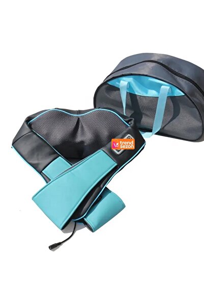 Teno Black Shiatsu Massage Device with Turquoise