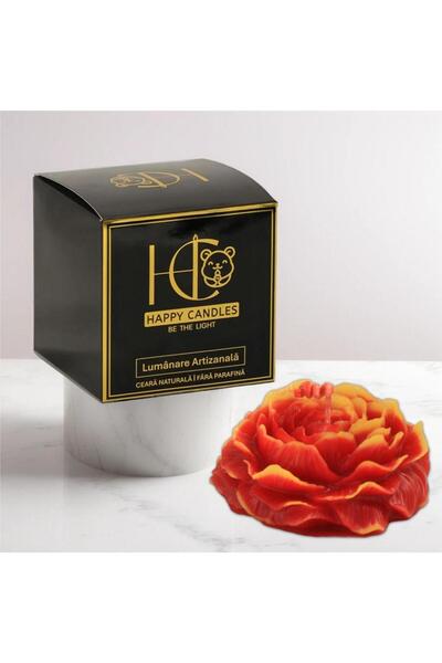 Happy Candles Beeswax candle, Peony M