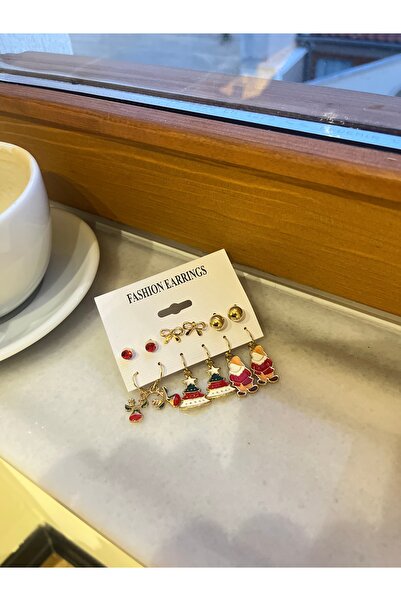 SINEAKSESUAR New Year Themed Set of 6 Earrings