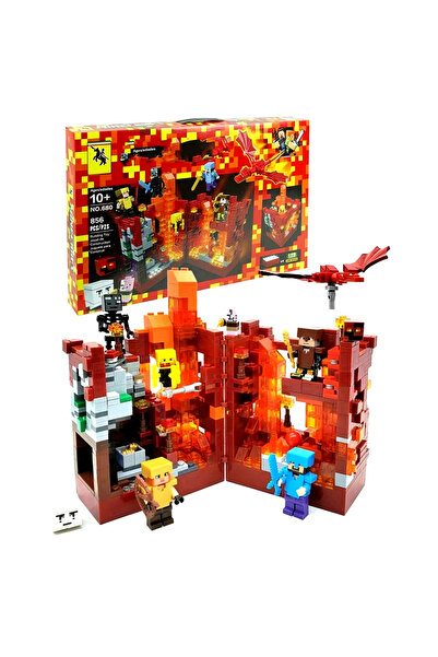 REZZOSS 856 PCS Haunted Building Blocks Set LED Lights DIY Pixel Game Toy Min...