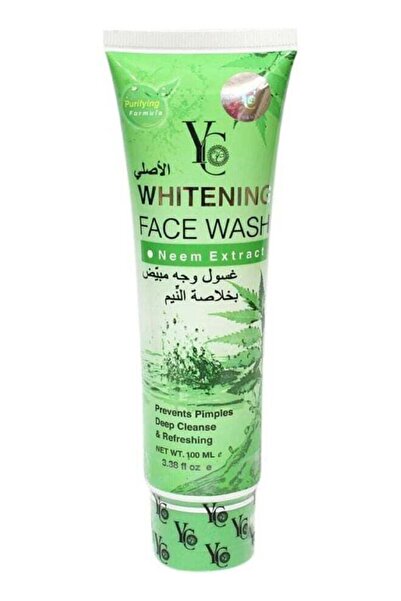 YC غسول الوجه لتفتيح البشرة بخلاصة النيم لعلاج حب الشباب - يمنع ظهور البثور، ...