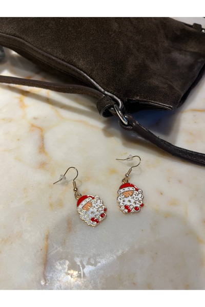 SINEAKSESUAR Santa Claus Dangling New Year Earrings