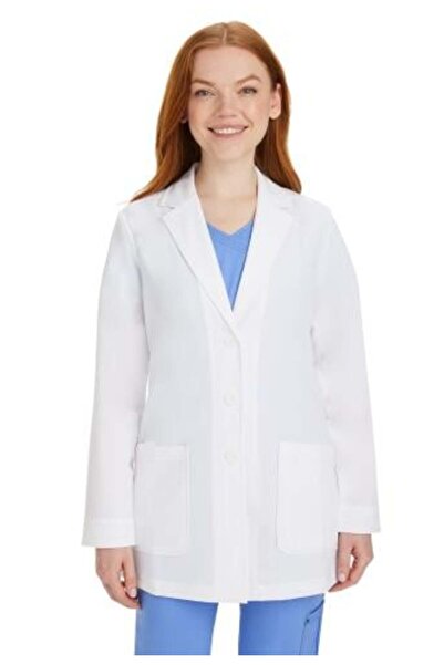 Healing Hands Faith Women's Lab Coat – Elegant Medical Coat with Stretch Fabric and Practical Pock