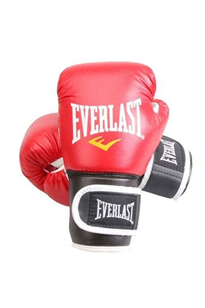 EVERLAST قفازات ملاكمة احترافية تغطي الأصابع بالكامل، زوج واحد، أحمر/أبيض/أسو...