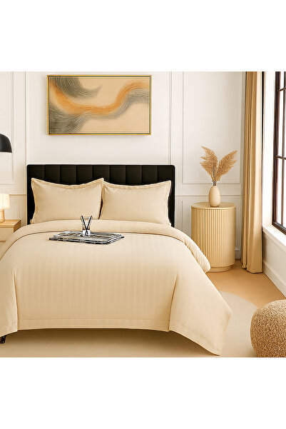 Ralex Damask policotton bed linen XXL - SUPER (Beige)