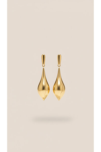 Lune Design Damla Model Sallantılı Çelik Küpe