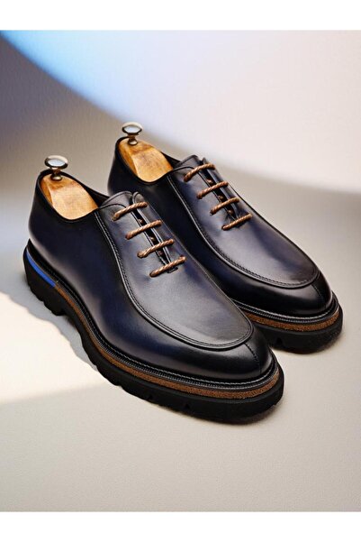 İBAY NAVY BLUE AMIRAL KALİTELİ HAKİKİ DERİ RAHAT GÜNLÜK AYAKKABI