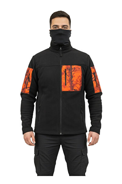 Mysia Outdoor SİYAH ORMAN DESEN SOFT SHELL TAKTİK POLAR MONT AVCI 7 CEP