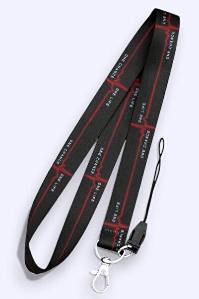 MİLLENEX Kırmızı Nabız Kalp Atışı Telefon Askı Yaka Kartı Boyun Askısı Askı İ...