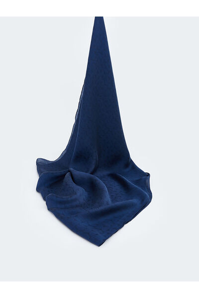 LC Waikiki Navy Blue Patterned Women's Shawl