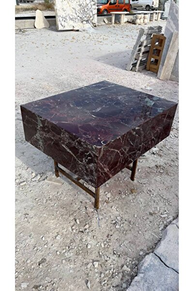 adomarmarblehandmadeandluxury Kırmızı Vişne Mermer Orta Sehpa, Rosso Levanto ...