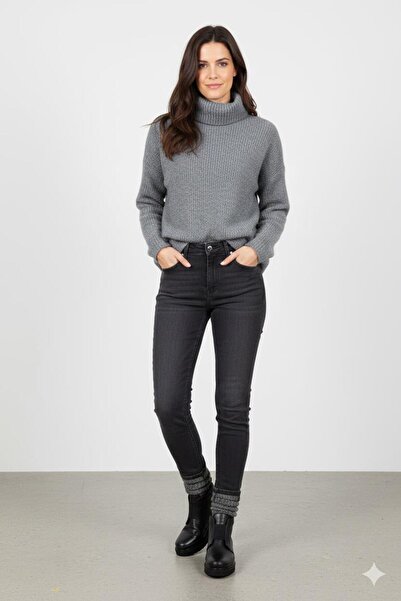 Biocomfort Women's Black Anatomical Zippered and Front Elastic Genuine Leathe...