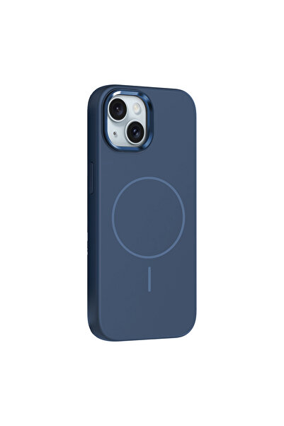 zore iPhone 13 Kılıf M-Safe Şarj Özellikli Metal Kamera Çerçeveli OMSY Edi Si...