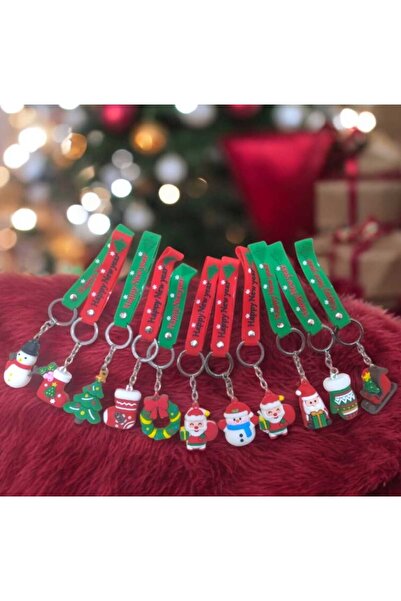 mr shopping سلسلة مفاتيح بتصميم السنة الجديدة من إم آر، قطعة واحدة - مكتوب عليها سنة جديدة سعيدة، طول 20 سم