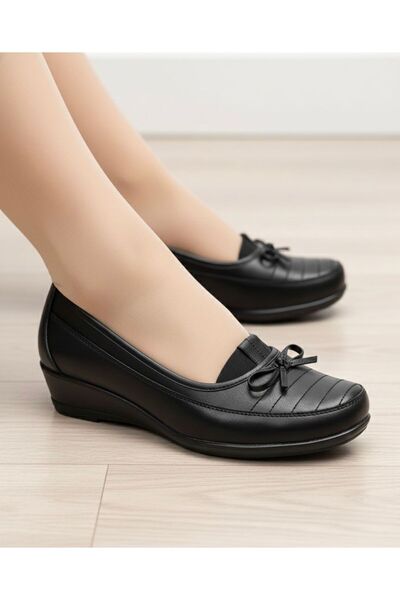 pololiza Hakiki Deri Astarlı / Kışlık / Günlük Anatomik Tam Ortopedik Topuk J...