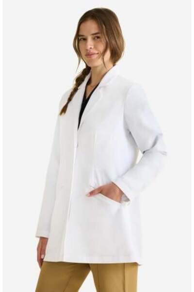 Healing Hands معطف المختبر النسائي من فابل (HH400) - عصري وأنيق وعملي