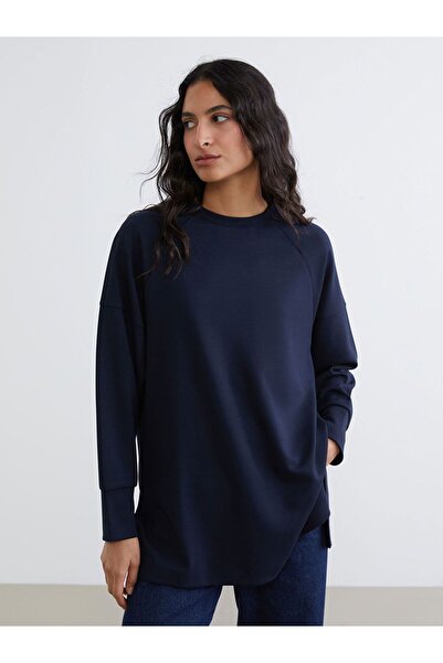 LC Waikiki Crew Neck Oversize Women's Sweatshirt Tunic
