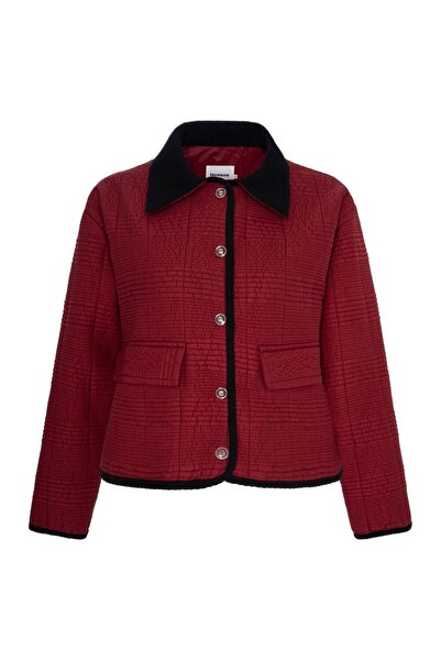 LACENOA Quilted Jacket Red