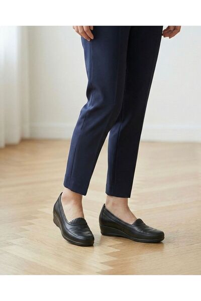 pololiza İçi Hakiki Deri Tam Ortopedik Kaymaz Taban Topuk Jelli Rahatlatıcı K...