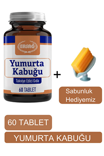 Ersağ Yumurta Kabuğu Tableti Takviye Edici Gıda + (Sabunluk Hediyemiz) 2068-023