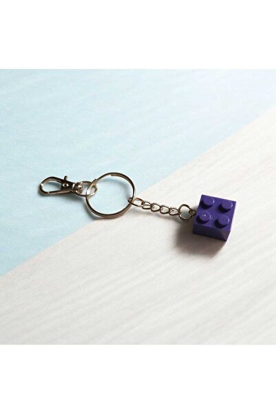 Pawnest Handmade Block Toy Keychain – Attachable to Bag, 10 Color Options, wi...