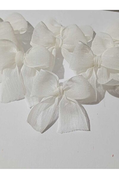 Fest Ekru Nopeli Keten Kurdele Hazır Fiyonk -25 Adet- Ekru